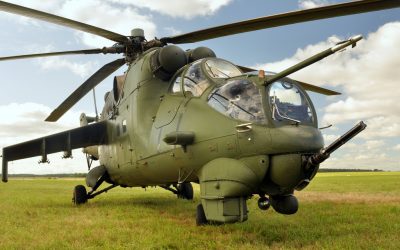 Latający czołg Mi-24 w akcji na Mazury AirShow 2019